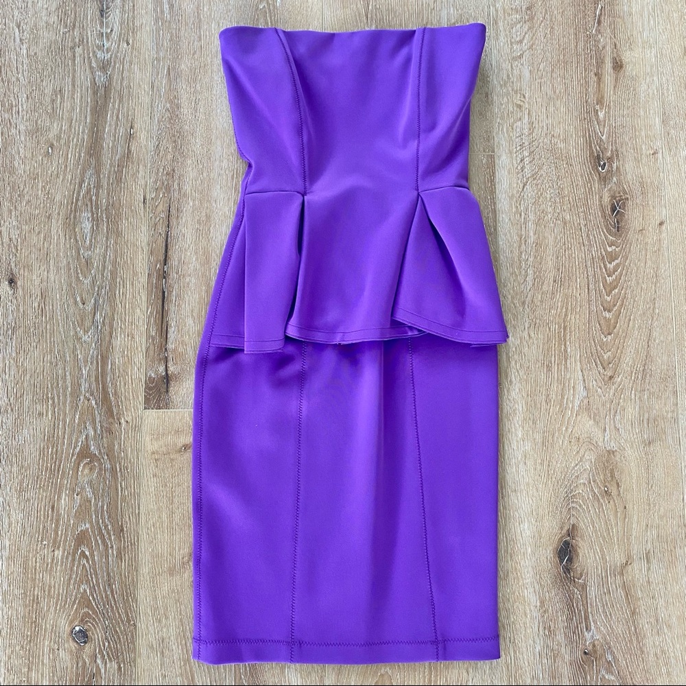 Torn by Ronny Kobo Peplum Scuba Dress